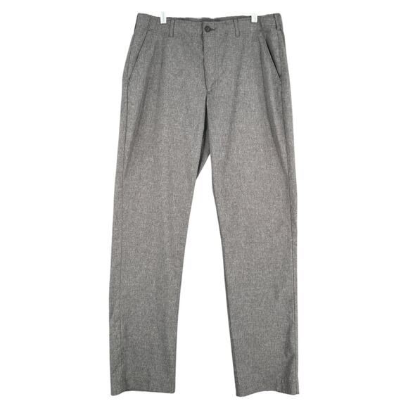 Ben Hogan Gray Flat Front Comfort Stretch Classic Athleisure Pants Size 34 X 32 - Picture 1 of 8